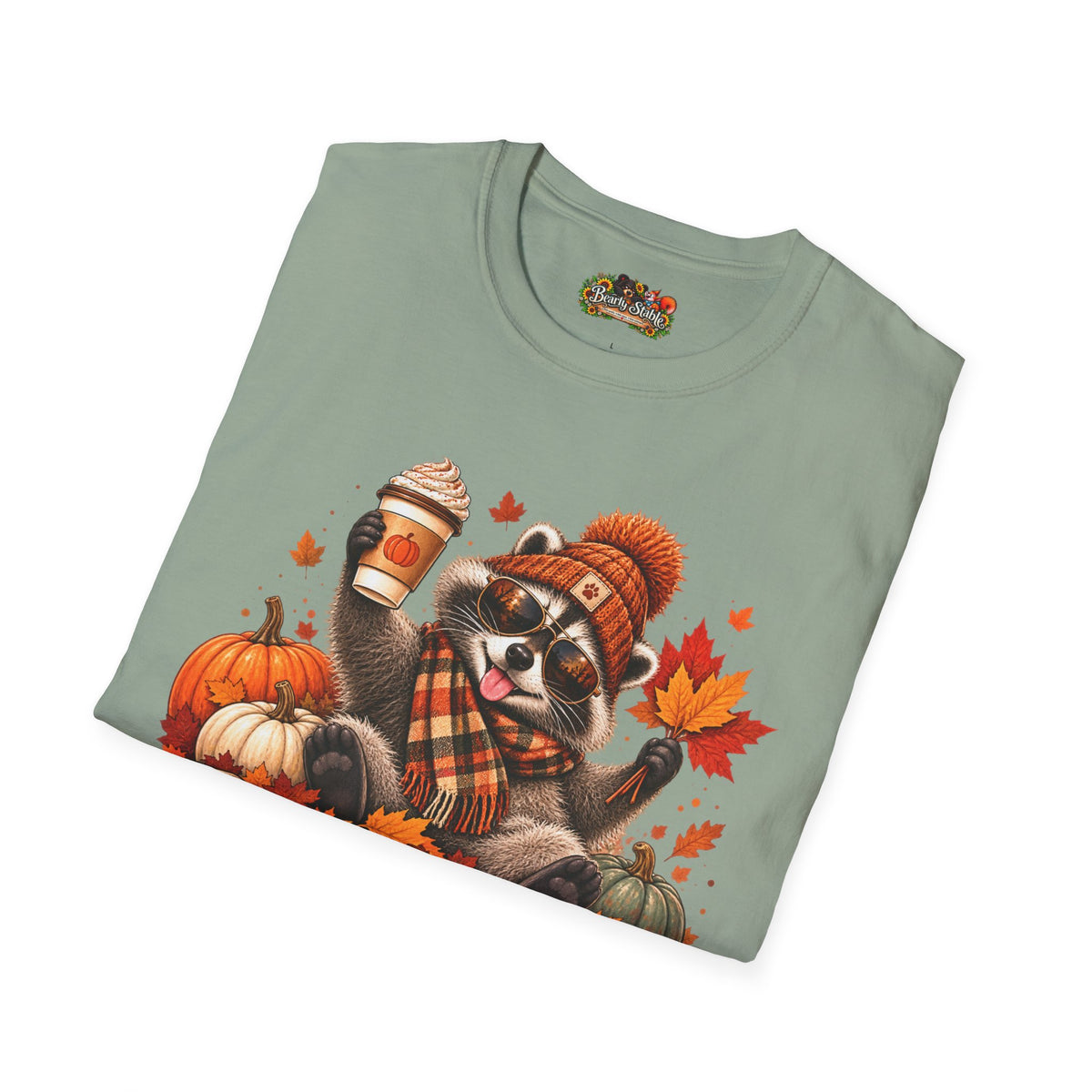 'Tis the Season Raccoon Fall Graphic Tee