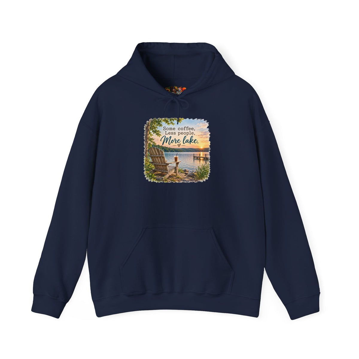 Lake Life Hoodie – 'Some Coffee, Less People, More Lake' Hoodie