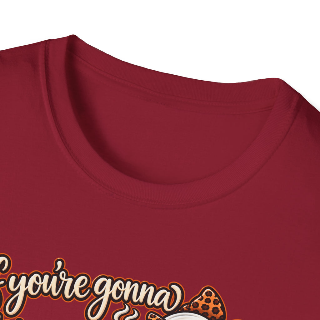 Ghost and Coffee Ghost Graphic Tee — “if you're gonna bring your boosheet, at least bring me a coffee too”