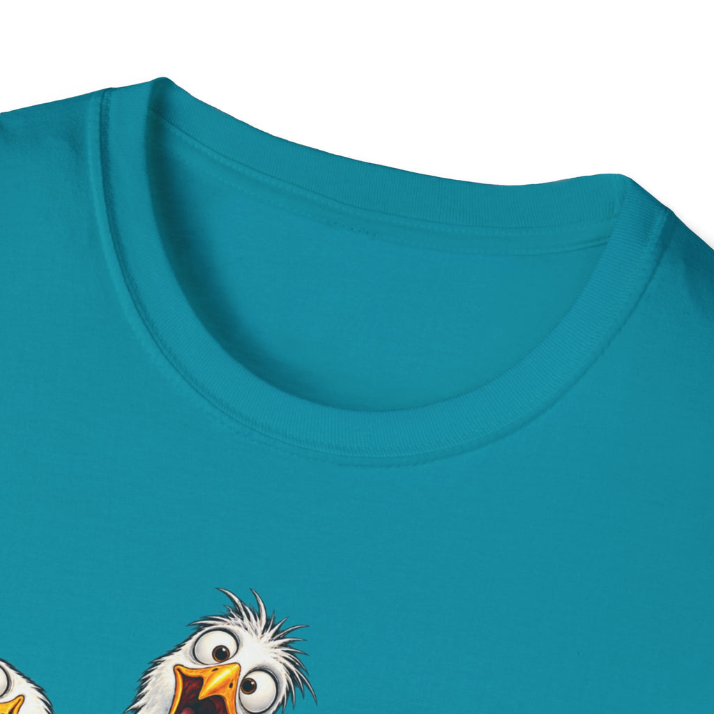 Stay Weird Seagulls T-Shirt — Funny Beach Crew Tee