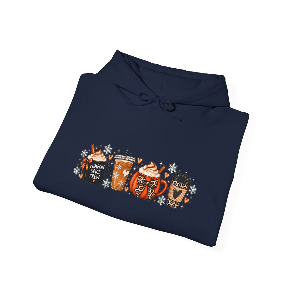Fall Coffee Hoodie — Cute Pumpkin & Mug Fall Graphic Hoodie