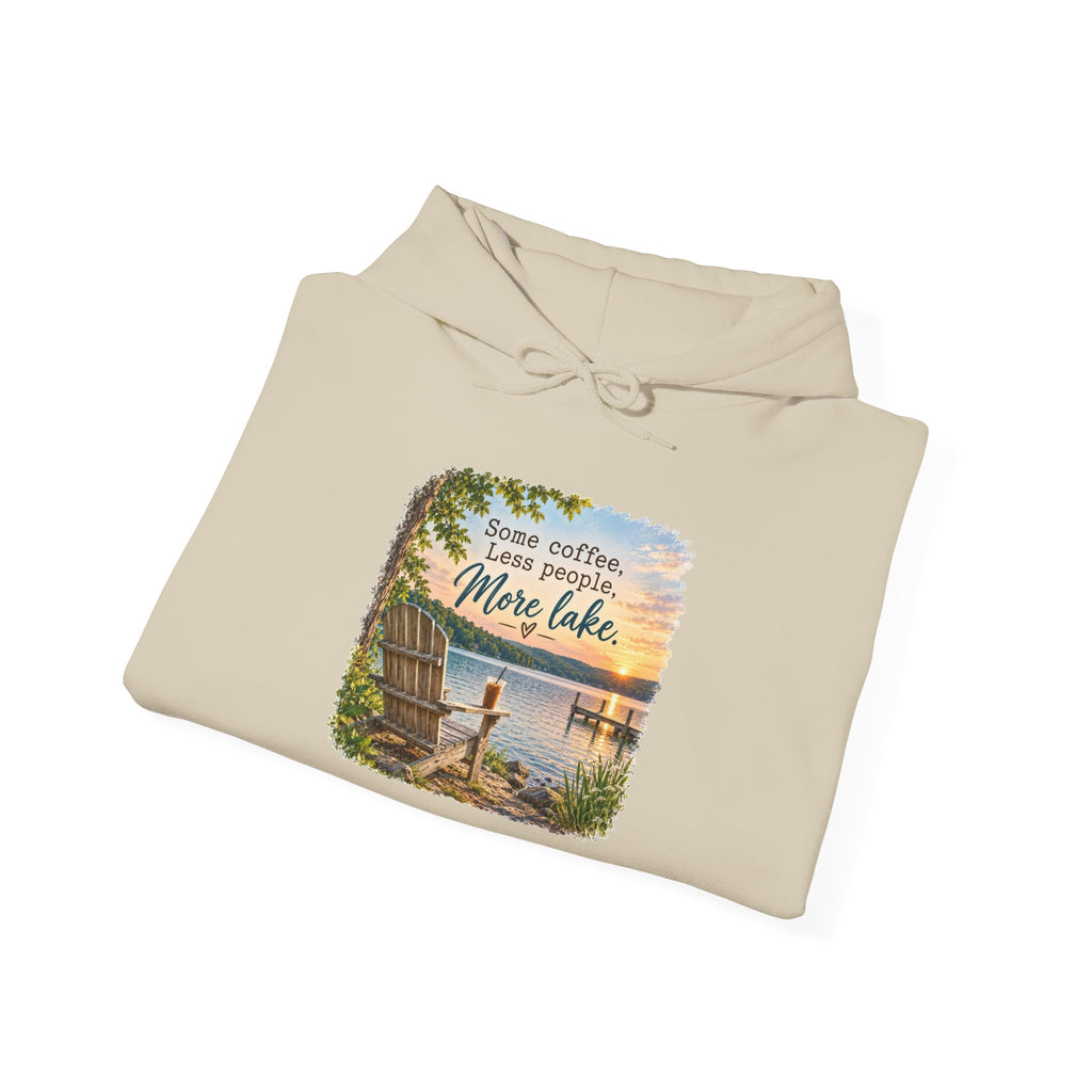 Lake Life Hoodie – 'Some Coffee, Less People, More Lake' Hoodie