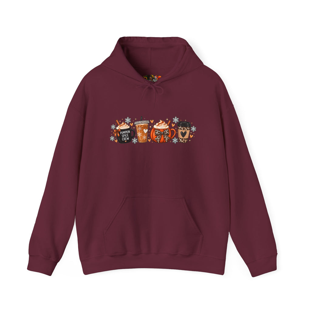 Fall Coffee Hoodie — Cute Pumpkin & Mug Fall Graphic Hoodie