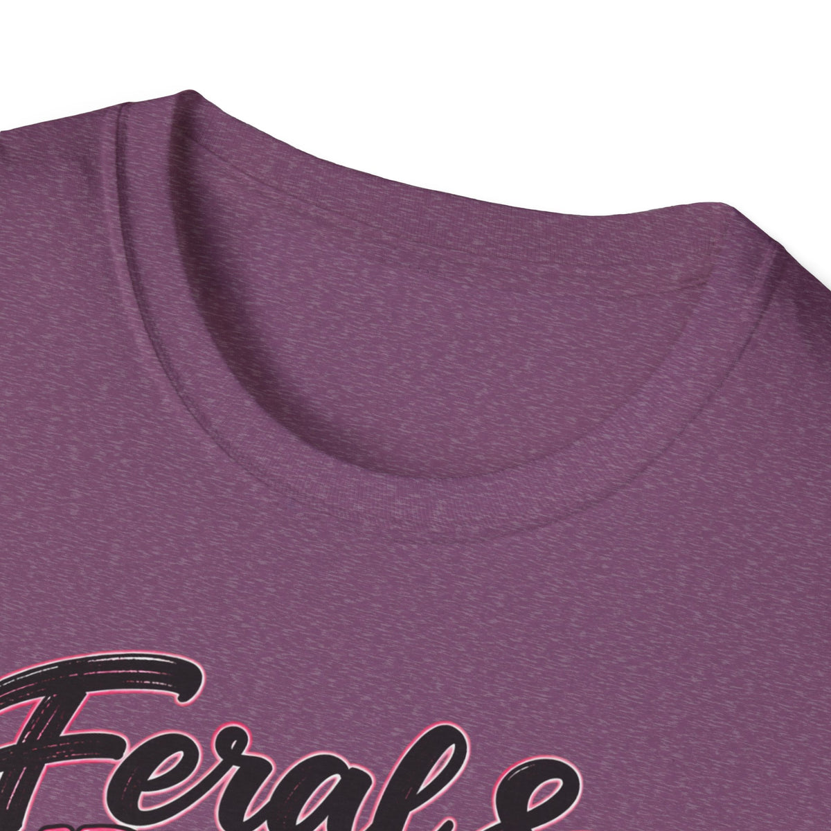 Feral & Supportive Raccoon Breast Cancer Awareness T-Shirt