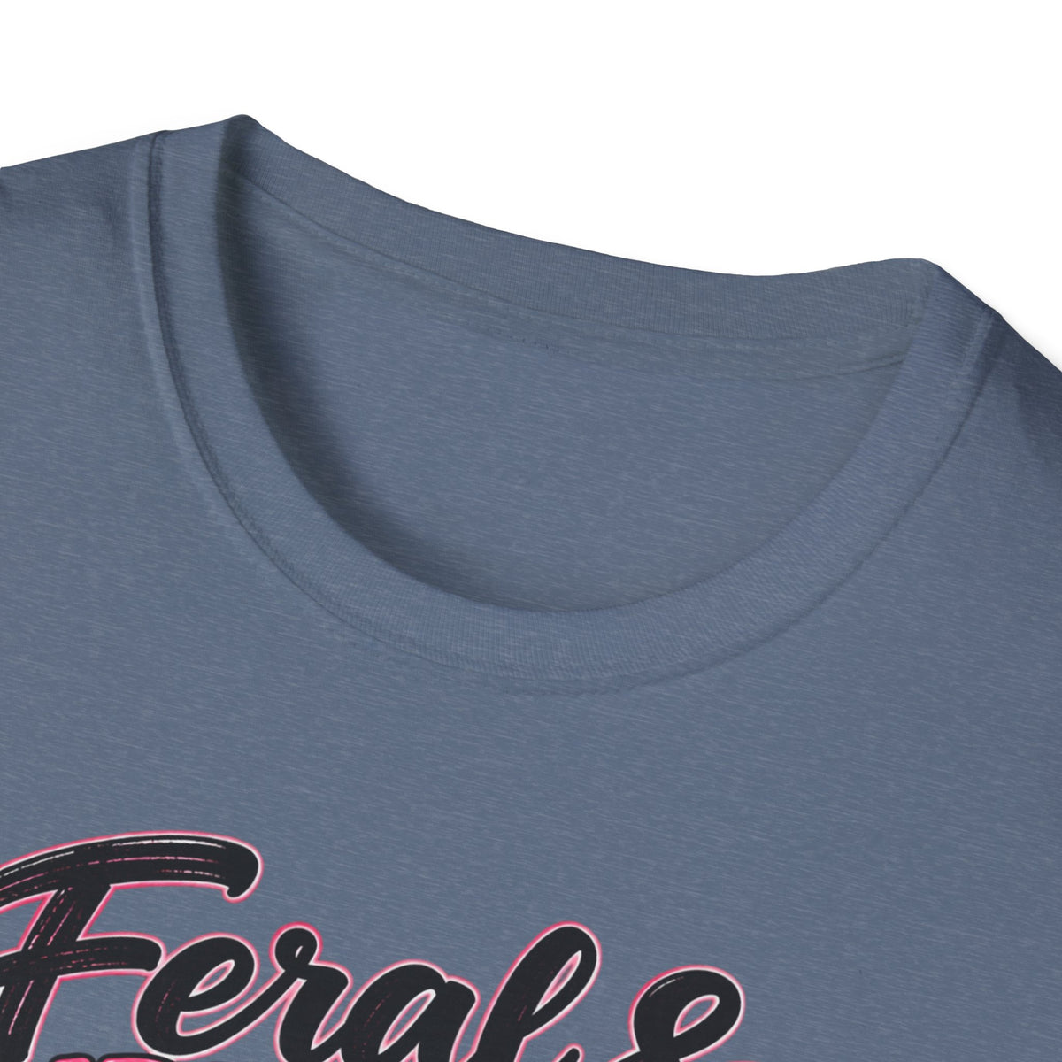Feral & Supportive Raccoon Breast Cancer Awareness T-Shirt