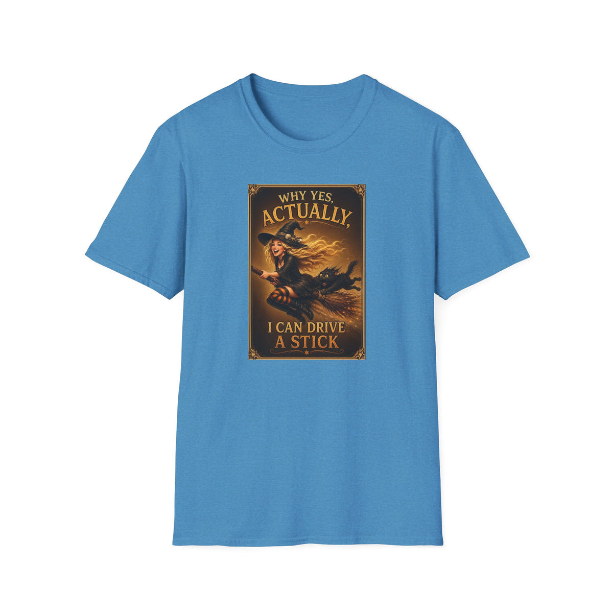 Witchy Vintage Tee — "Why Yes, Actually, I Can Drive a Stick"