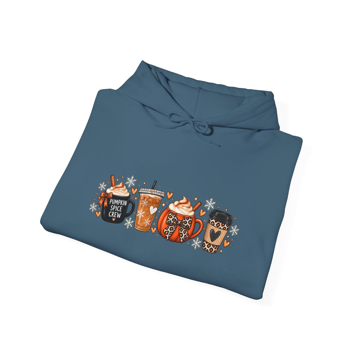 Fall Coffee Hoodie — Cute Pumpkin & Mug Fall Graphic Hoodie