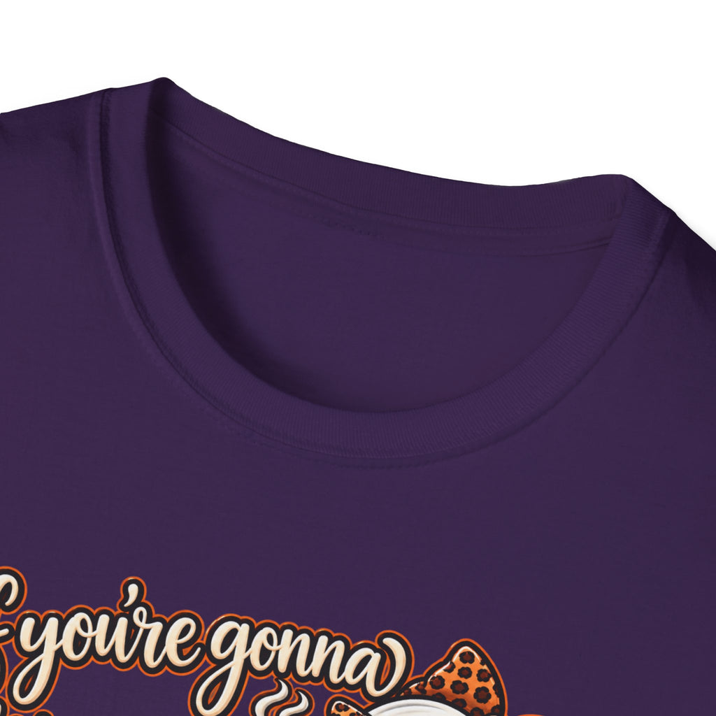 Ghost and Coffee Ghost Graphic Tee — “if you're gonna bring your boosheet, at least bring me a coffee too”