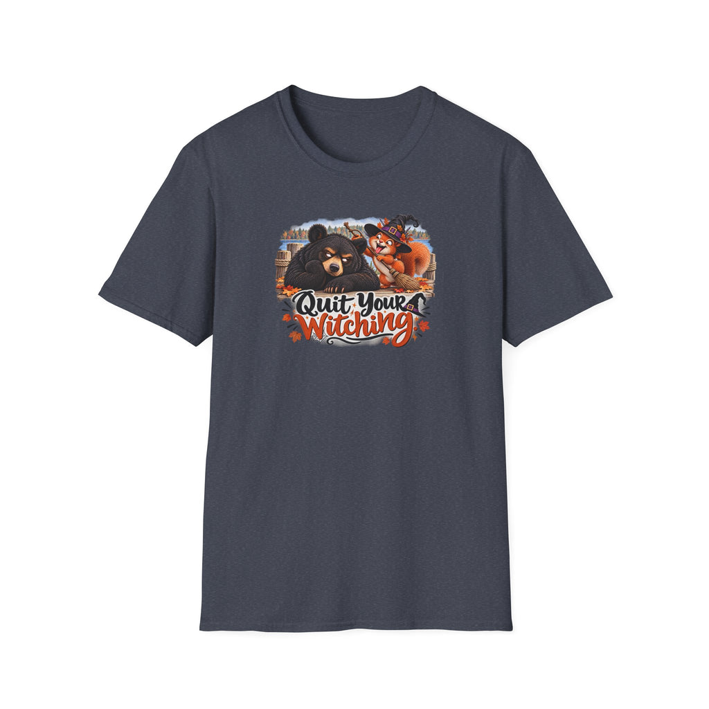 Quit Your Witching Halloween T-Shirt — Funny Witch Cats Graphic Tee