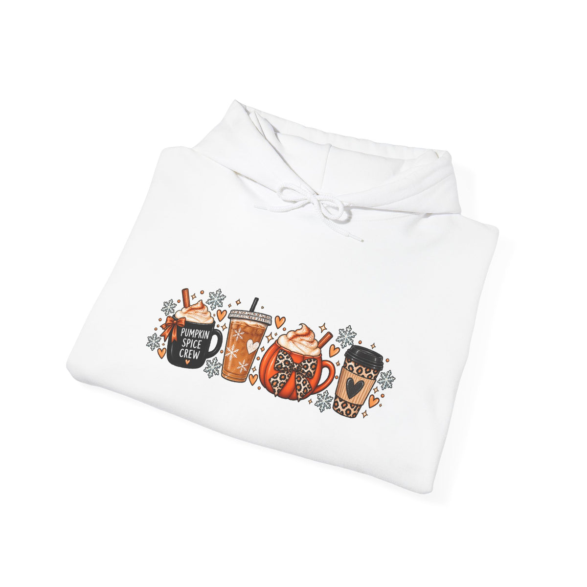 Pumpkin Spice Coffee Hoodie — Cute Fall Drink Graphic Sweatshirt