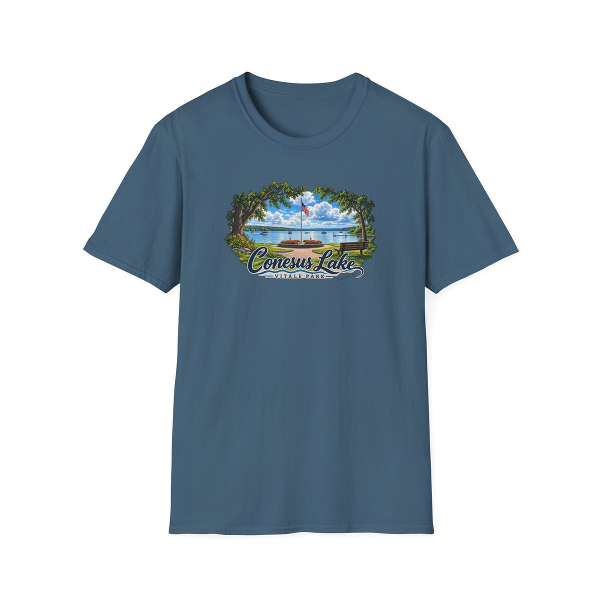 Conesus Lake Vintage Scenic T-Shirt