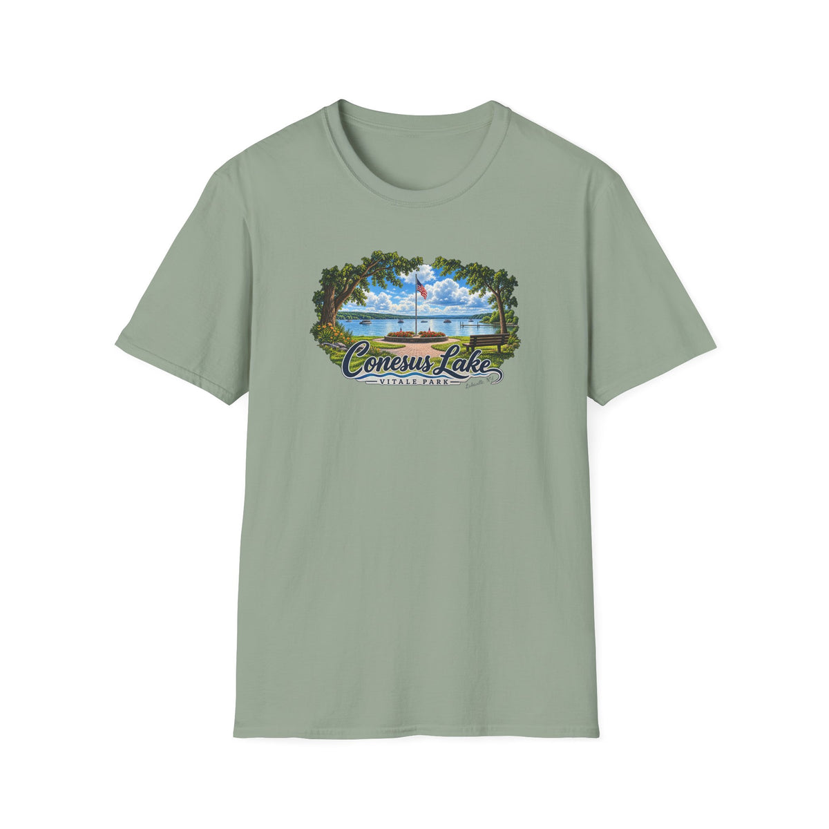 Conesus Lake Vintage Scenic T-Shirt