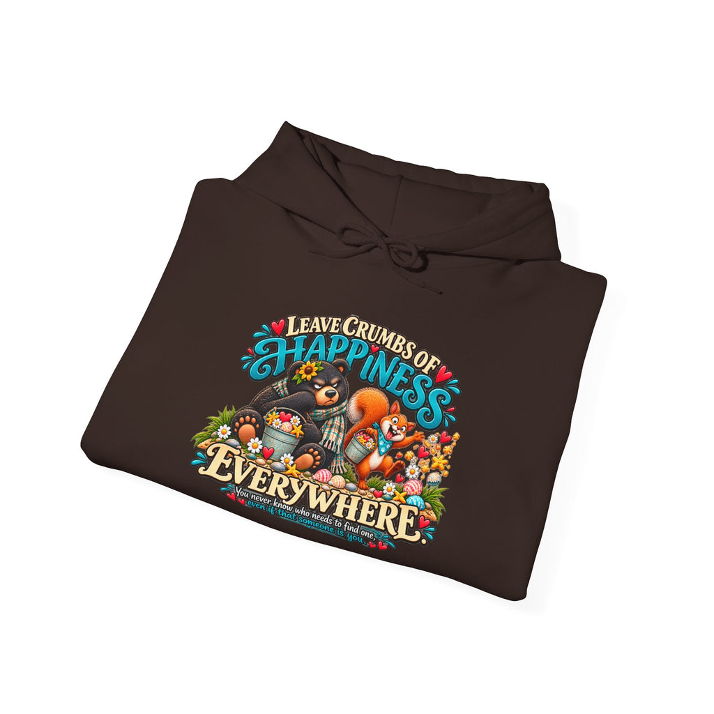 "Leave Crumbs of Happiness Everywhere" Cozy Graphic Sweatshirt