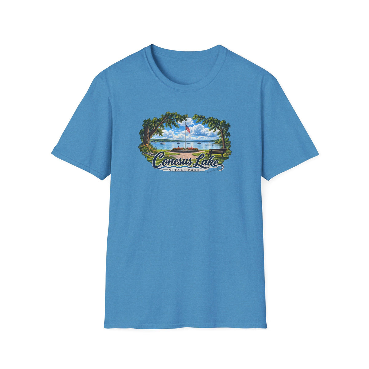 Conesus Lake Vintage Scenic T-Shirt