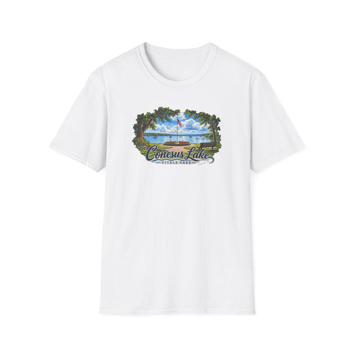 Conesus Lake Vintage Scenic T-Shirt