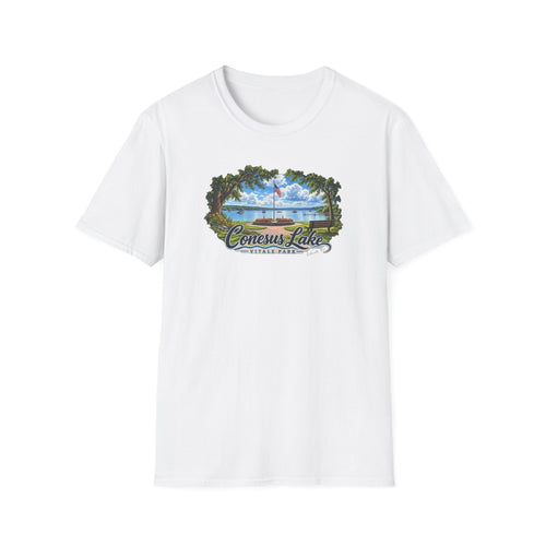 Conesus Lake Vintage Scenic T-Shirt