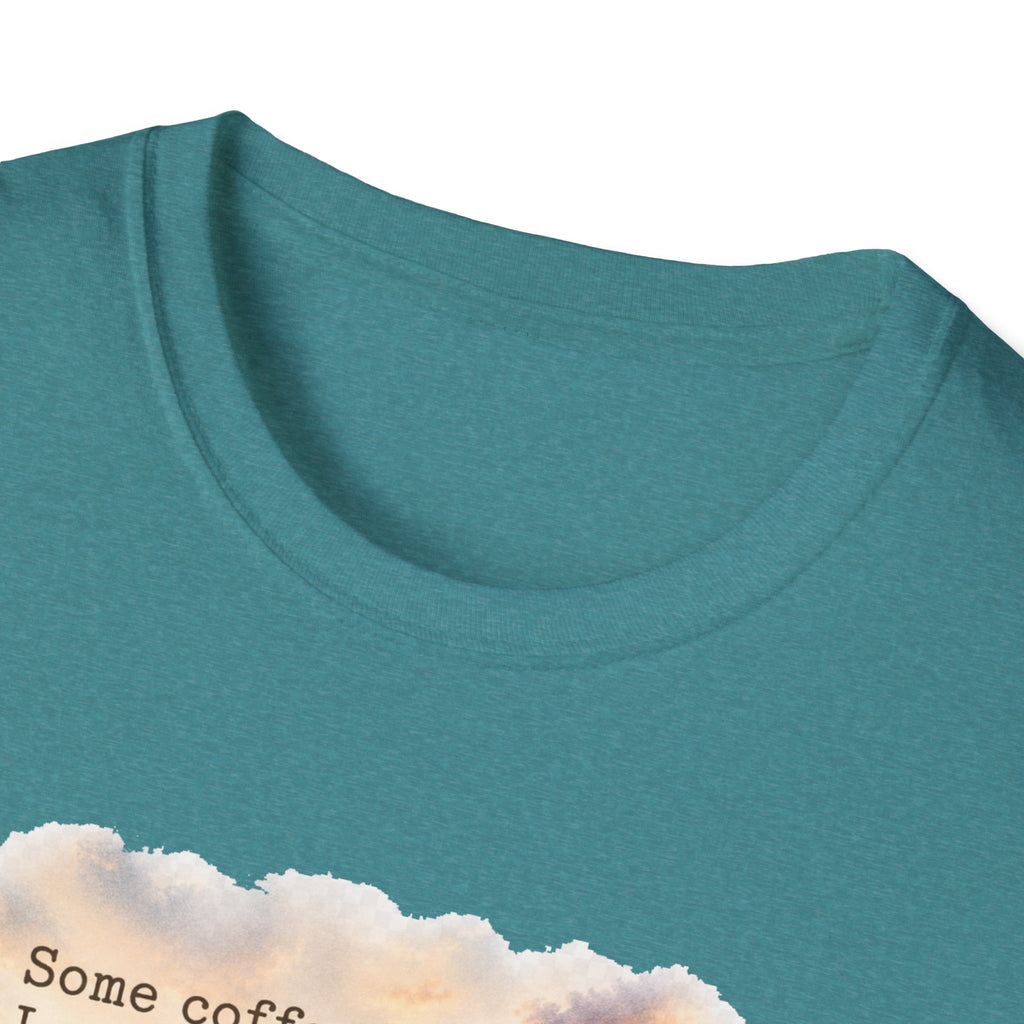 Beach Chair Tee - "Some coffee, Less People, More Magic" Relaxed Coastal T-Shirt