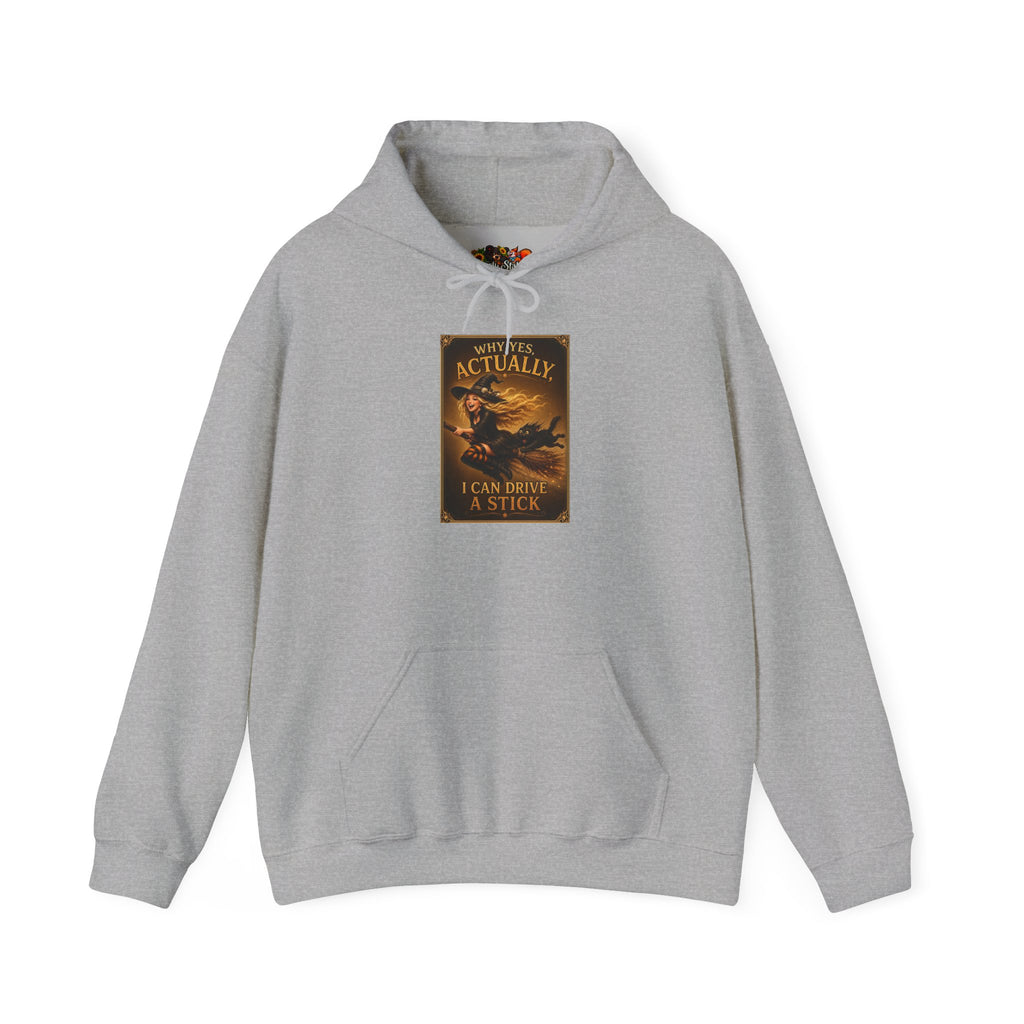 "Why yes, actually i can drive a stick" Vintage Halloween Sweatshirt