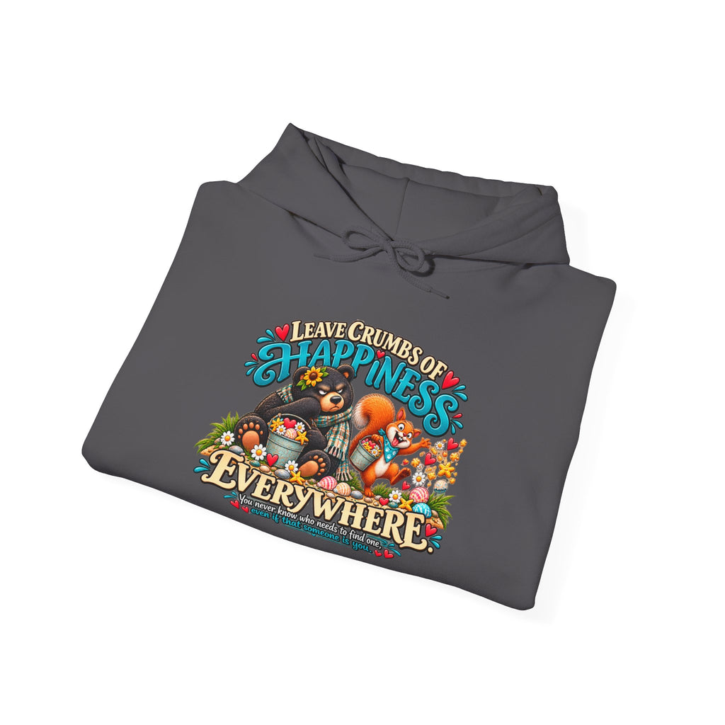 "Leave Crumbs of Happiness Everywhere" Cozy Graphic Sweatshirt