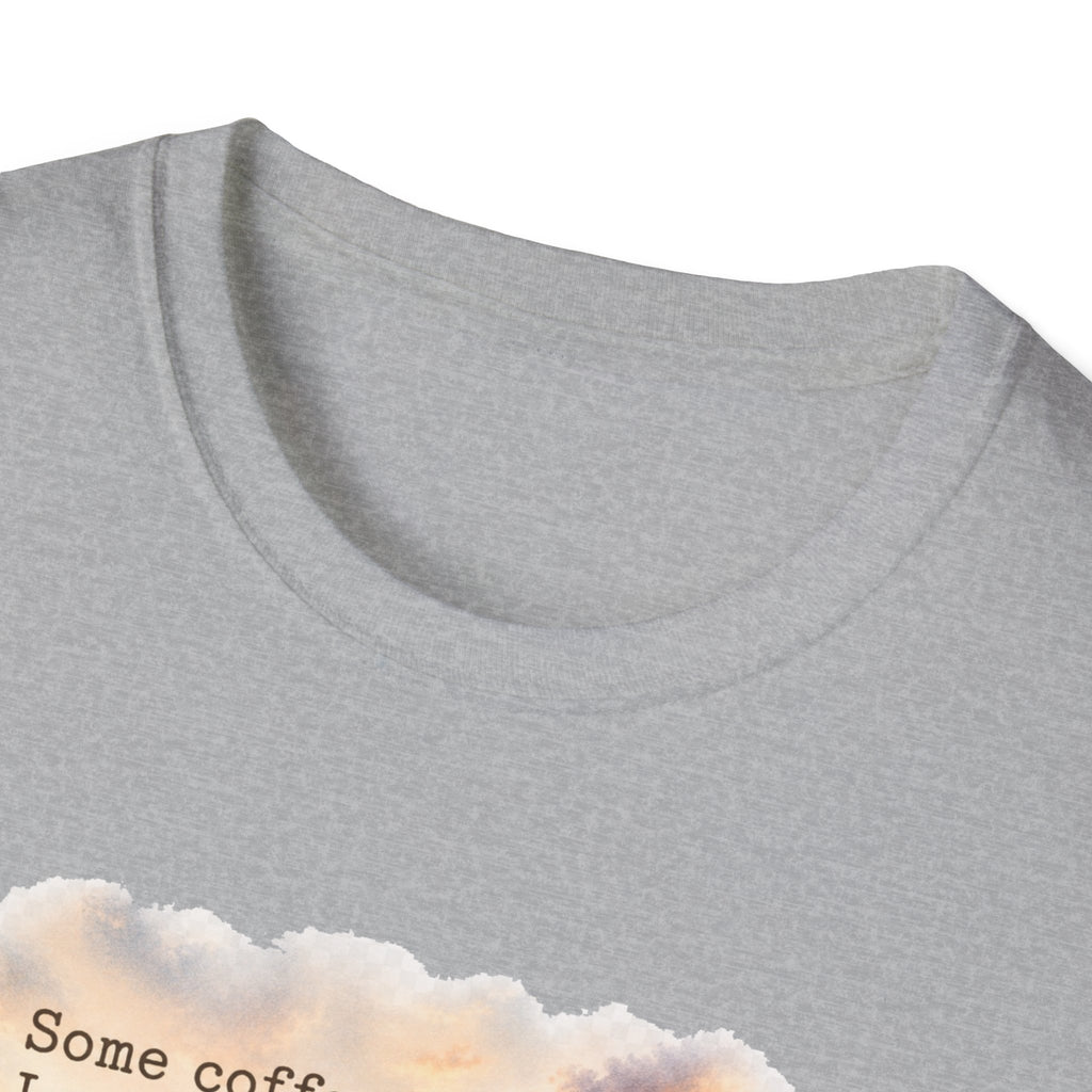 Beach Chair Tee - "Some coffee, Less People, More Magic" Relaxed Coastal T-Shirt