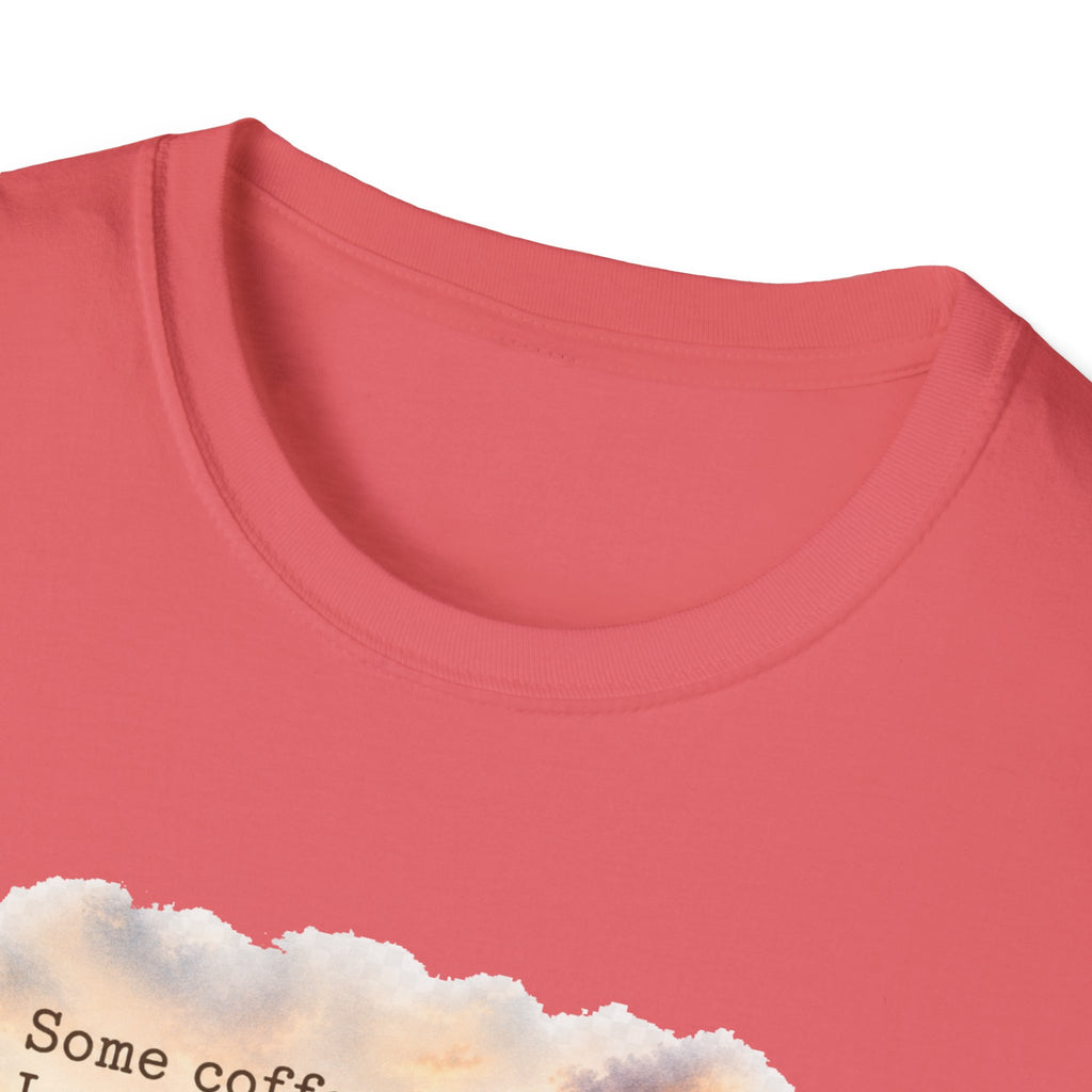 Beach Chair Tee - "Some coffee, Less People, More Magic" Relaxed Coastal T-Shirt