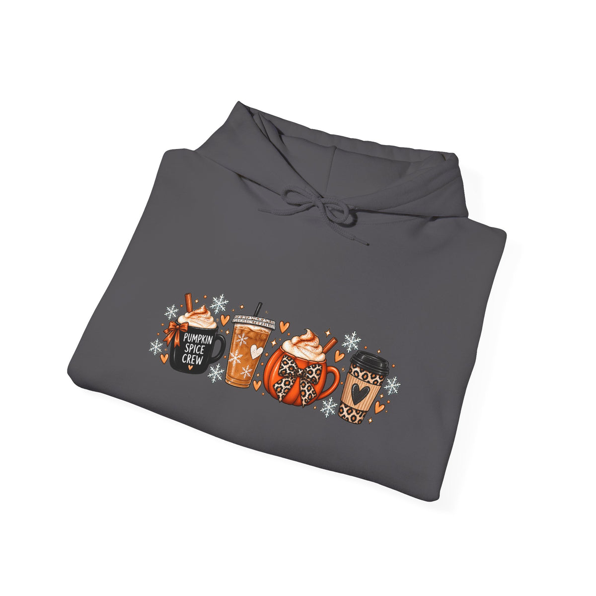 Fall Coffee Hoodie — Cute Pumpkin & Mug Fall Graphic Hoodie