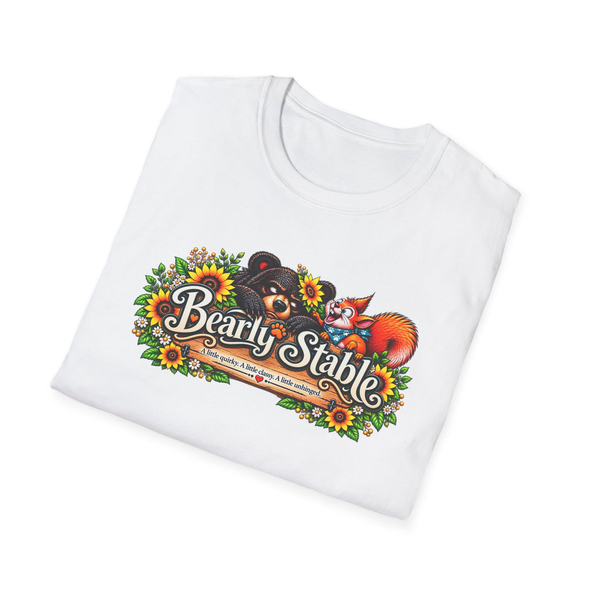 Bearly Stable Floral Graphic Tee