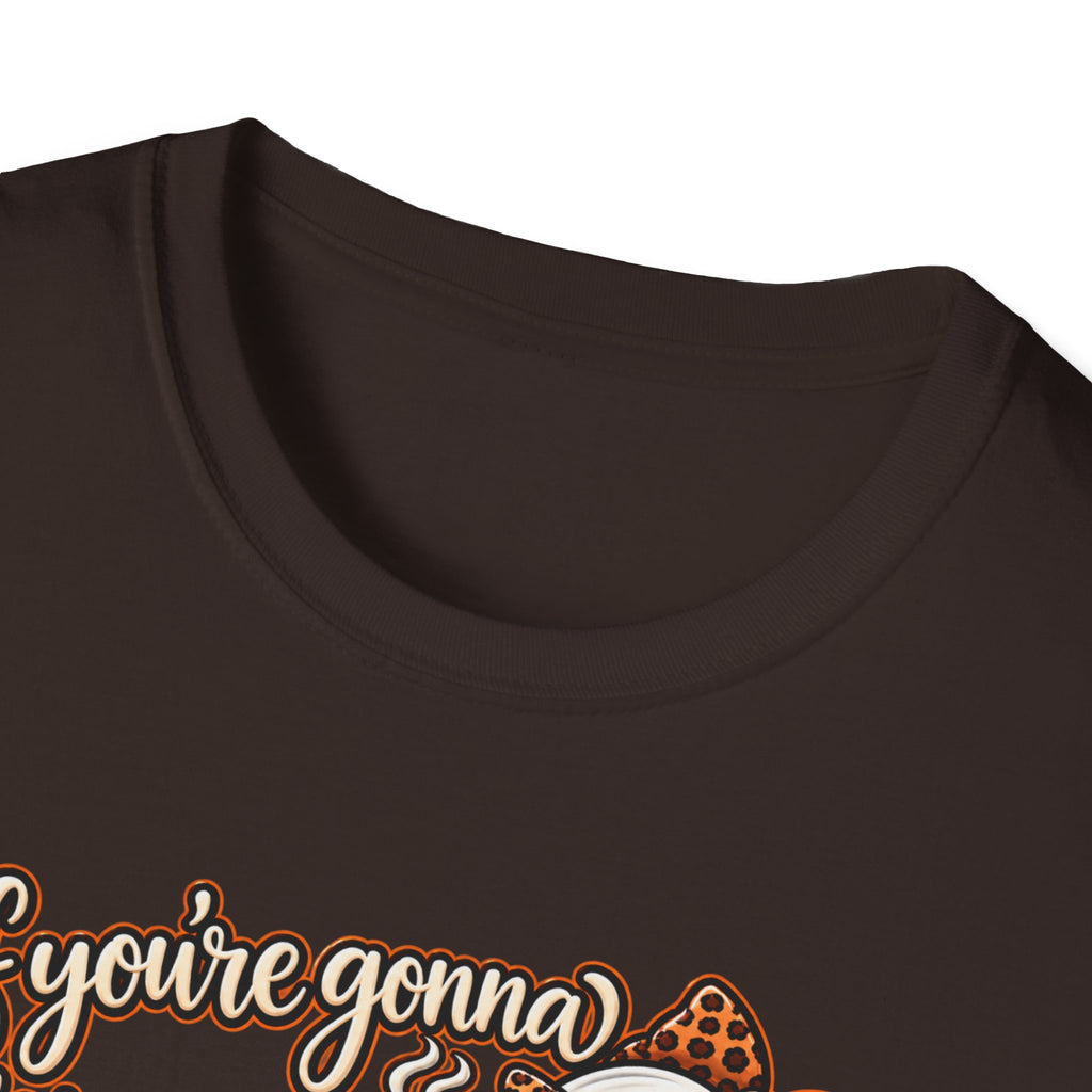 Ghost and Coffee Ghost Graphic Tee — “if you're gonna bring your boosheet, at least bring me a coffee too”