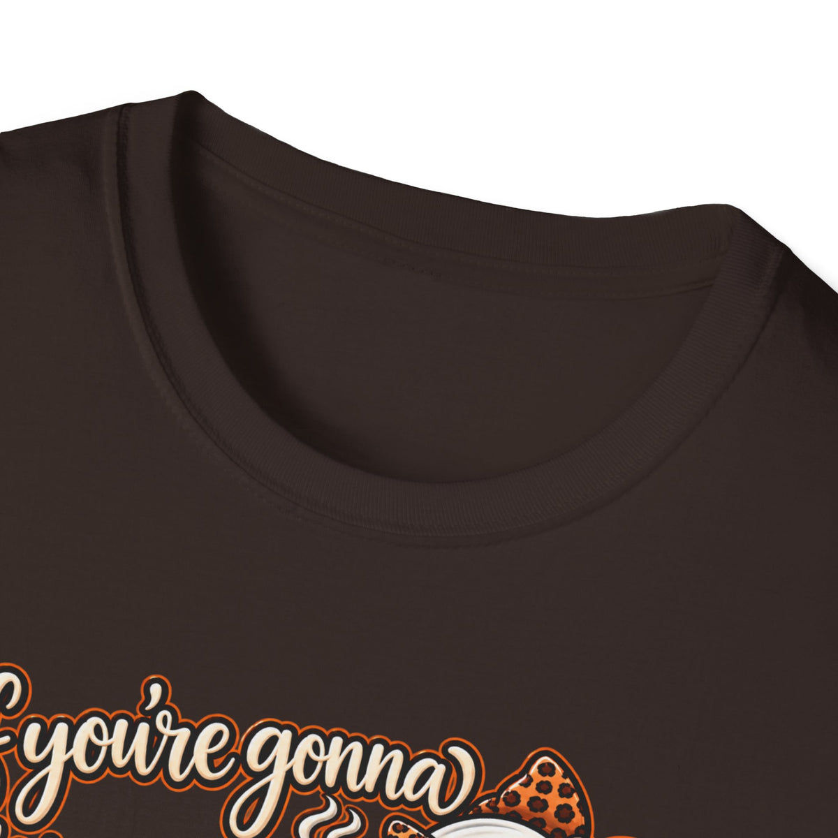 Ghost and Coffee Ghost Graphic Tee — “if you're gonna bring your boosheet, at least bring me a coffee too”