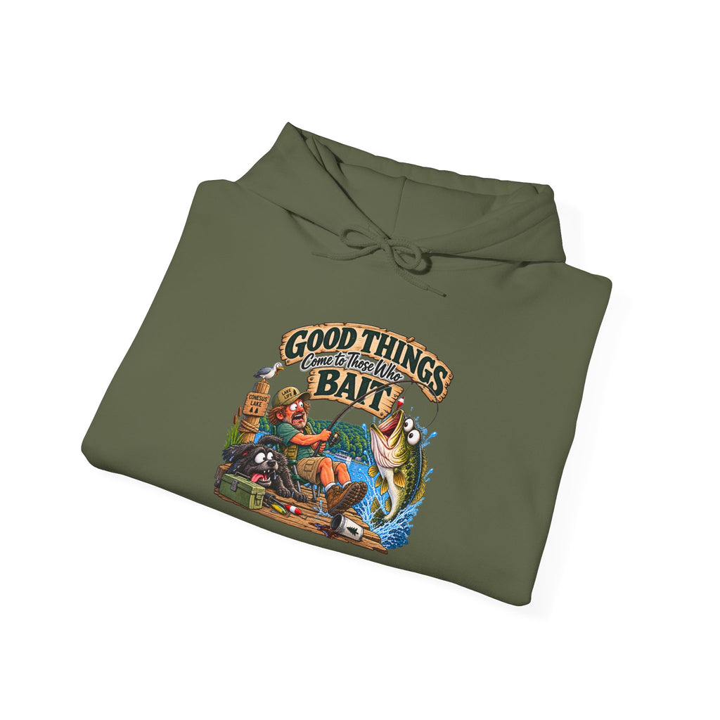 "Good Things Come to Those Who Bait" Vintage Angler Sweatshirt