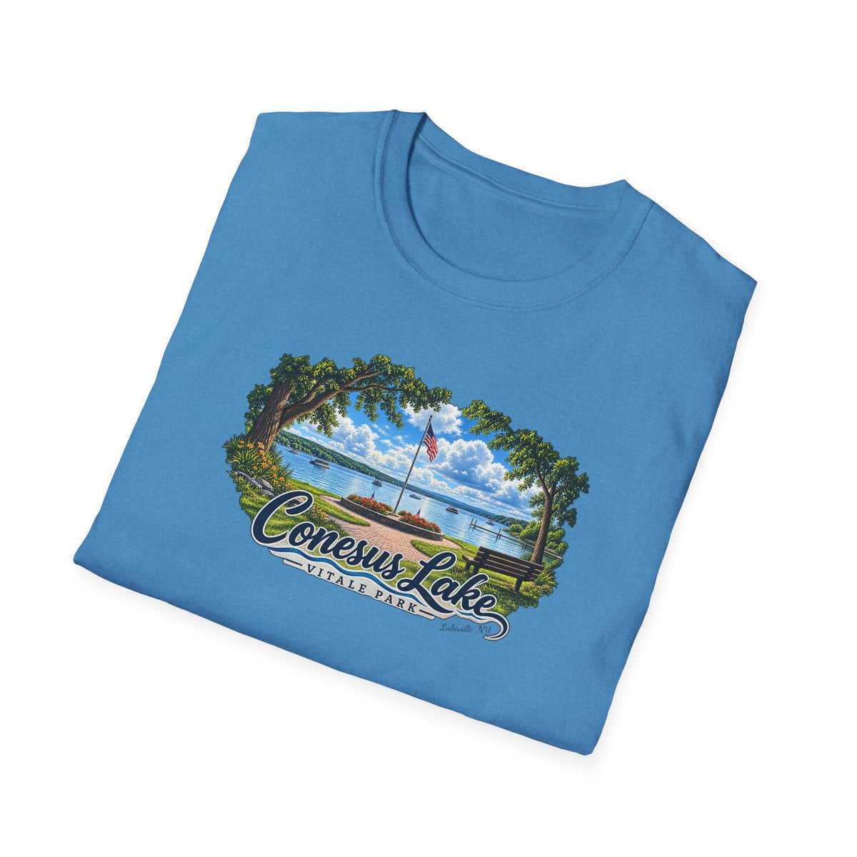 Conesus Lake Vintage Scenic T-Shirt