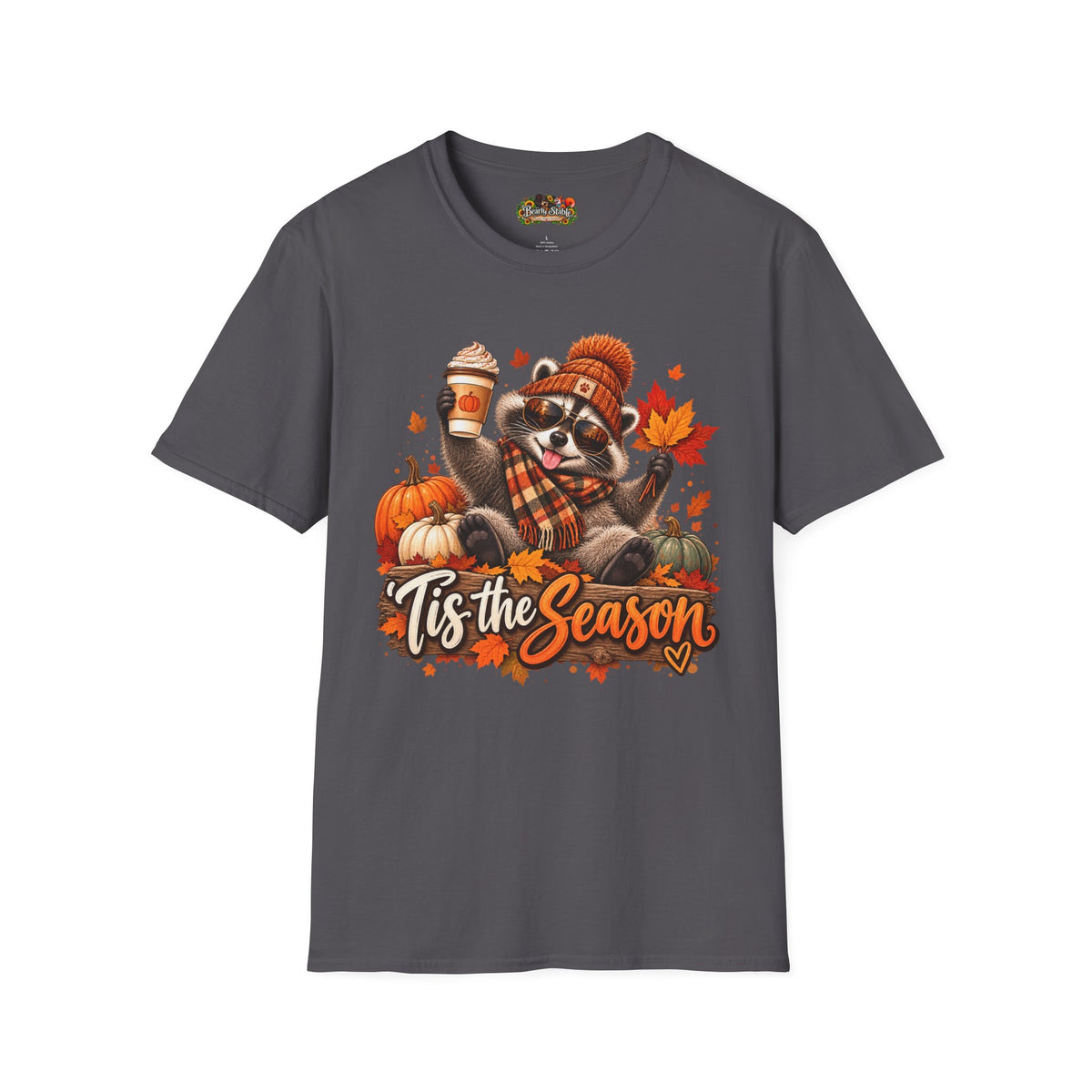 'Tis the Season Raccoon Fall Graphic Tee
