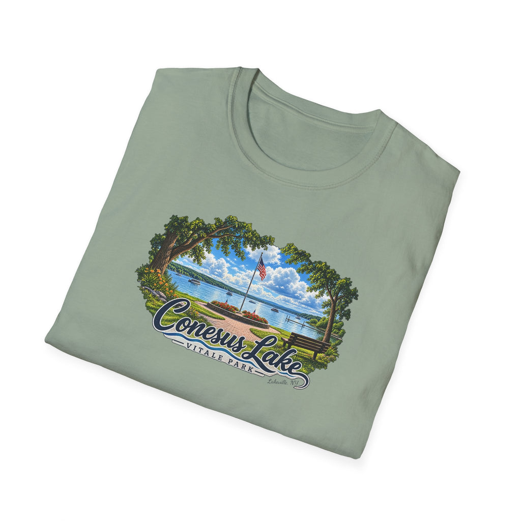 Conesus Lake Vintage Scenic T-Shirt