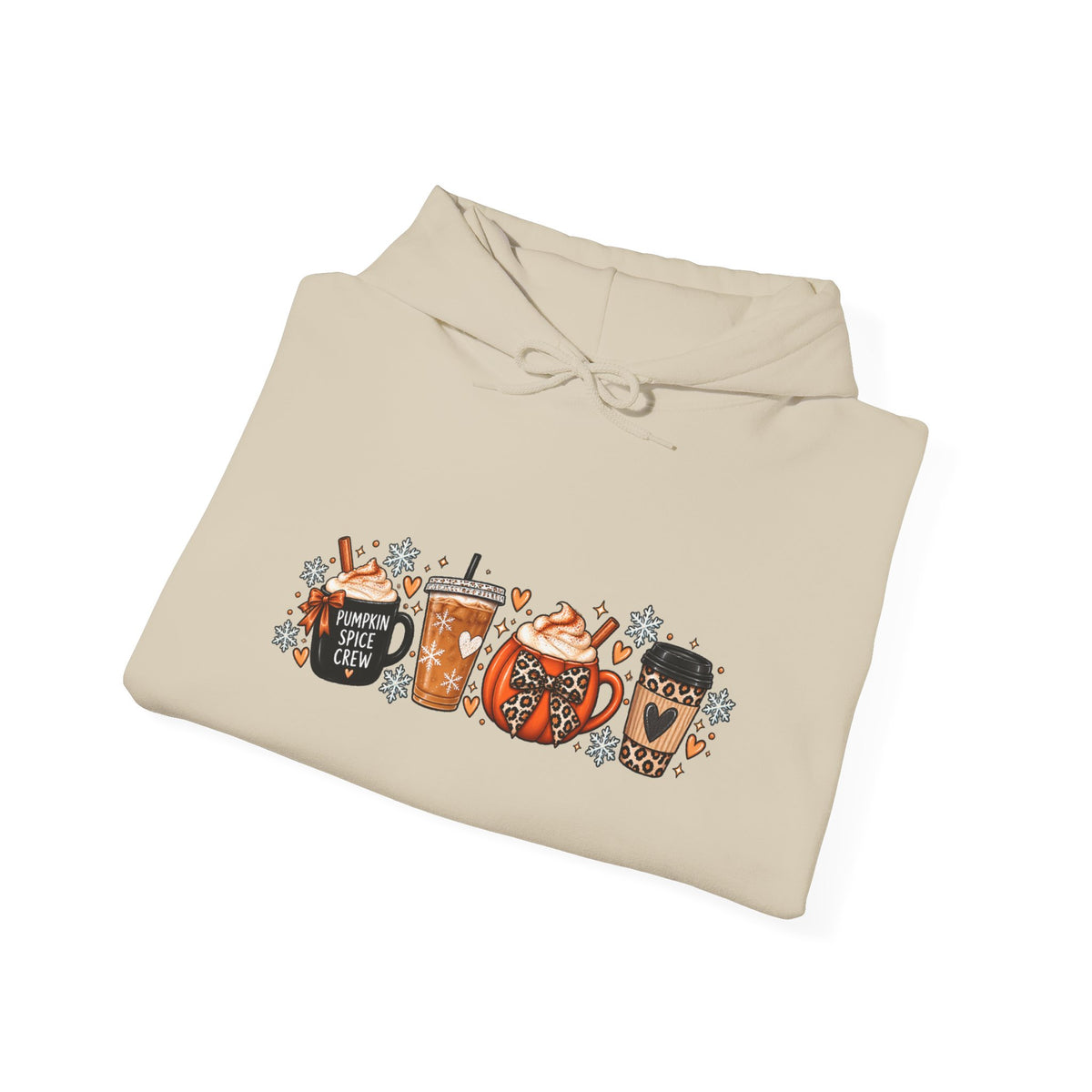 Fall Coffee Hoodie — Cute Pumpkin & Mug Fall Graphic Hoodie