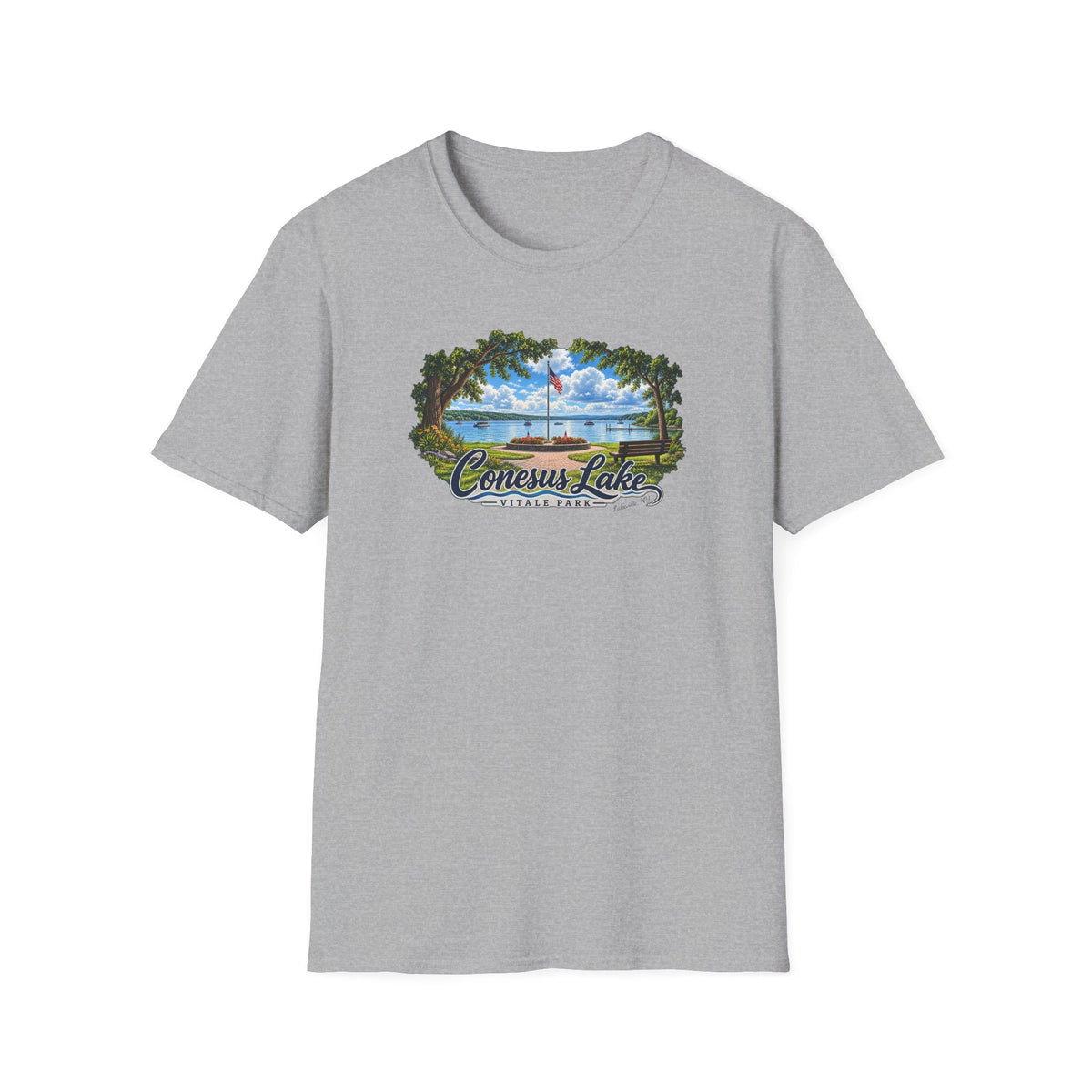 Conesus Lake Vintage Scenic T-Shirt