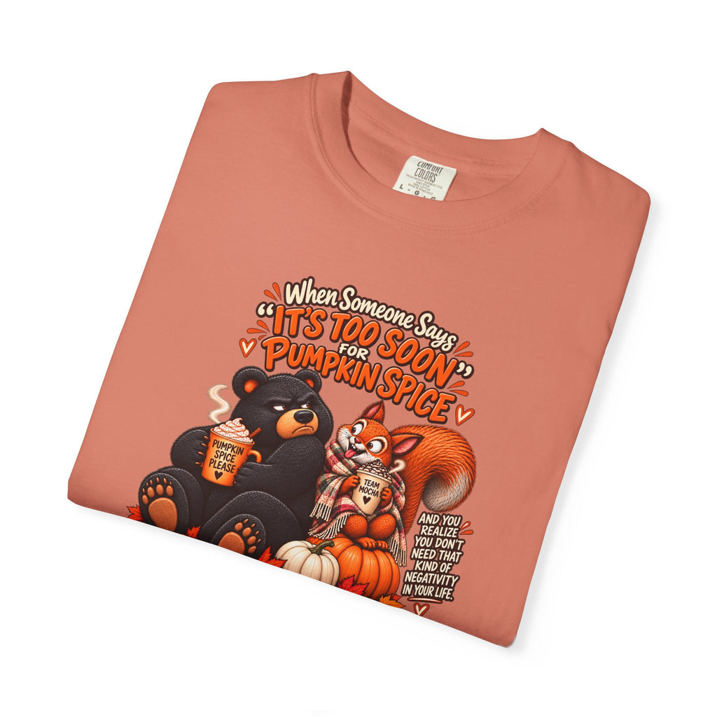 Pumpkin Spice Bears T-Shirt - Funny Fall Squirrel & Bear Autumn Graphic Tee