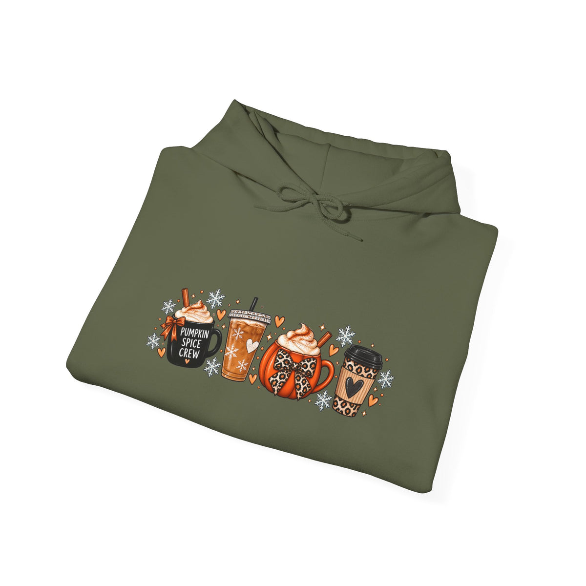 Pumpkin Spice Coffee Hoodie — Cute Fall Drink Graphic Sweatshirt