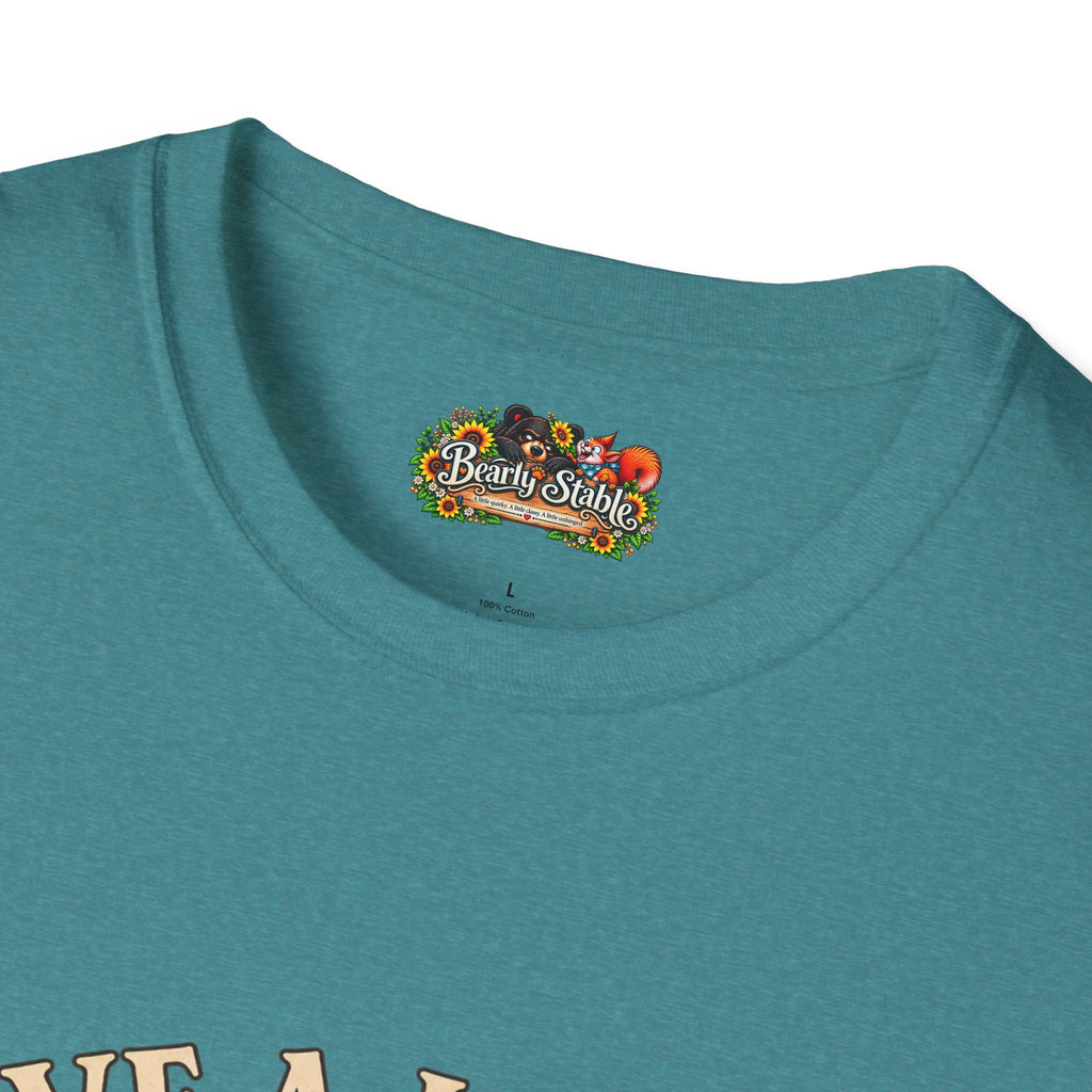 Live a Little Laugh Often Find More Shells T-Shirt – Beachy Seashell Retro Tee