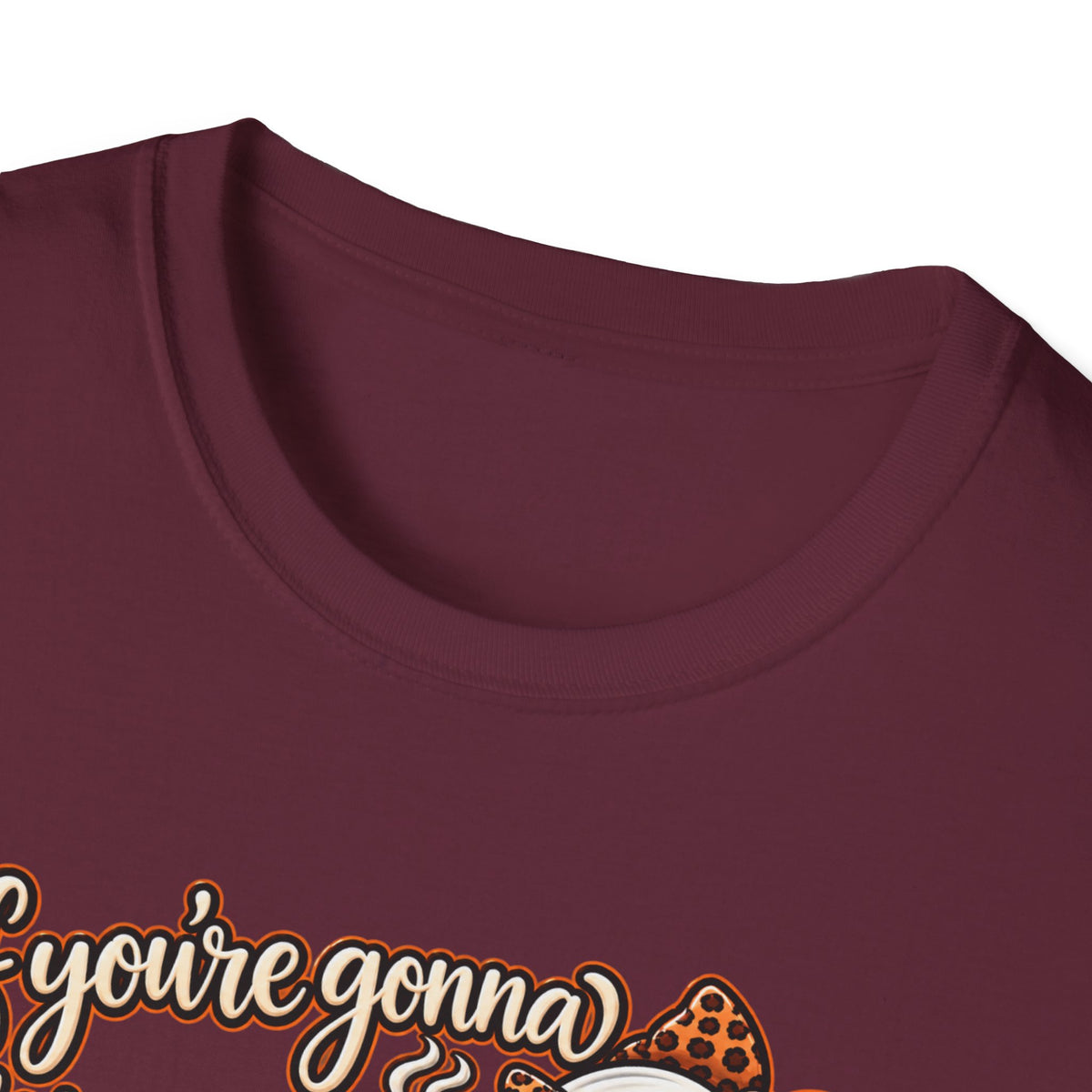Ghost and Coffee Ghost Graphic Tee — “if you're gonna bring your boosheet, at least bring me a coffee too”