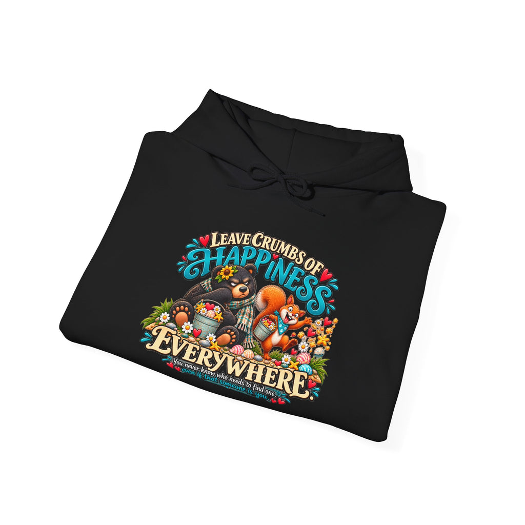 "Leave Crumbs of Happiness Everywhere" Cozy Graphic Sweatshirt