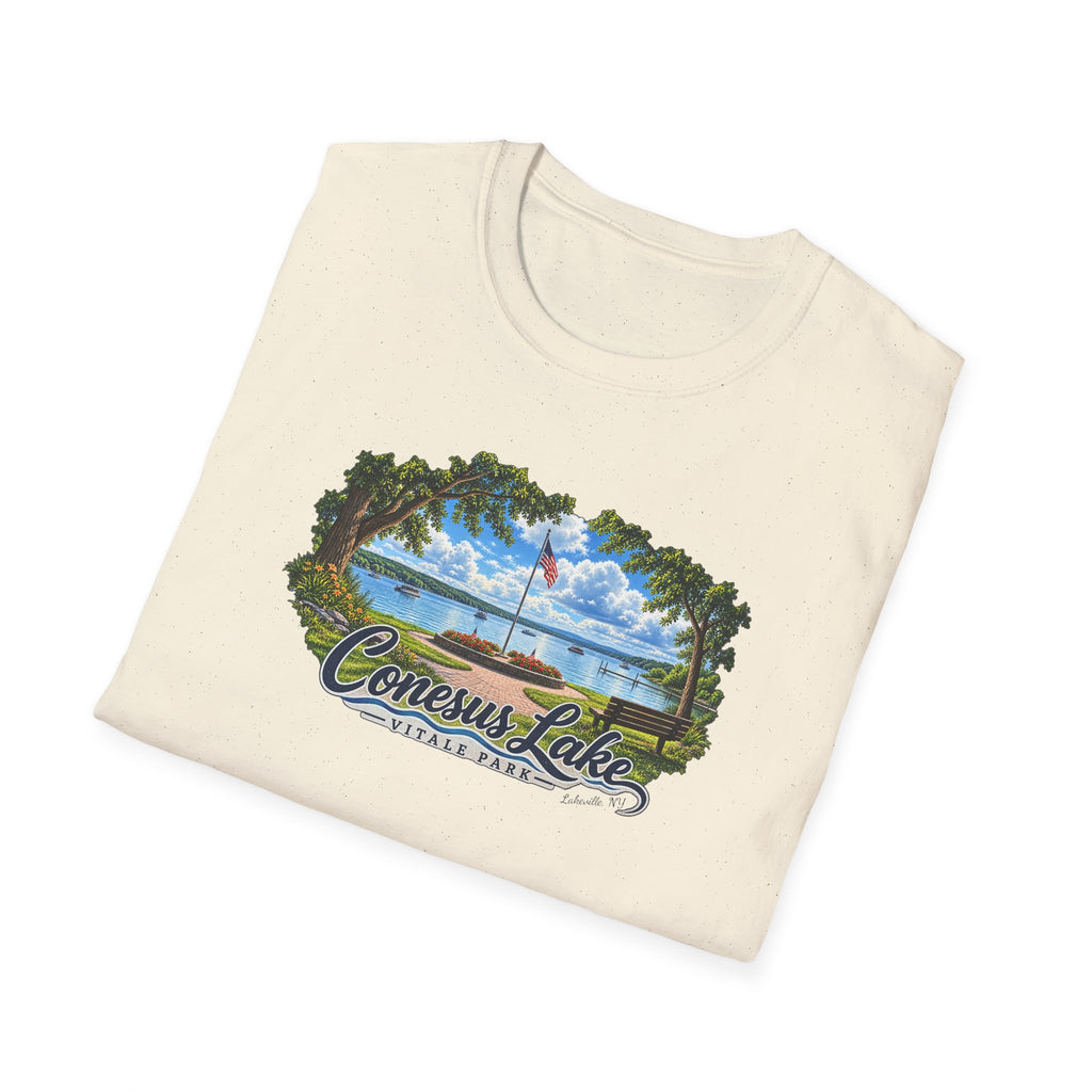 Conesus Lake Vintage Scenic T-Shirt