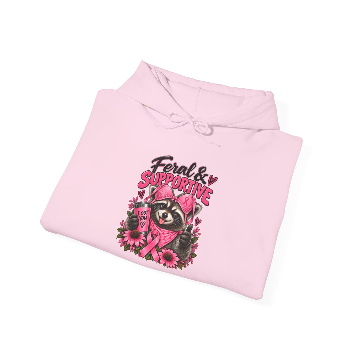 Feral & Supportive Raccoon Hoodie