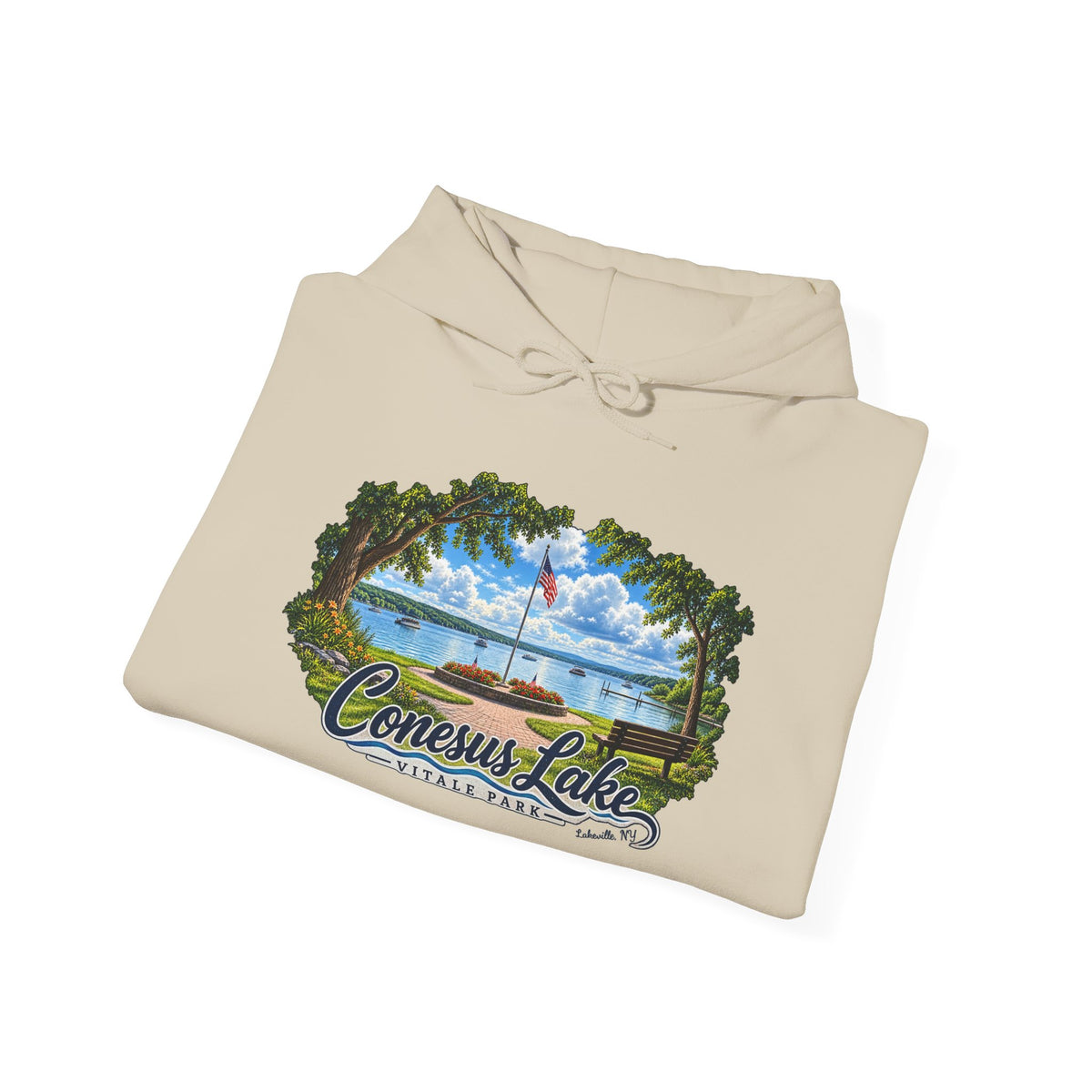 Conesus Lake Scenic Hoodie