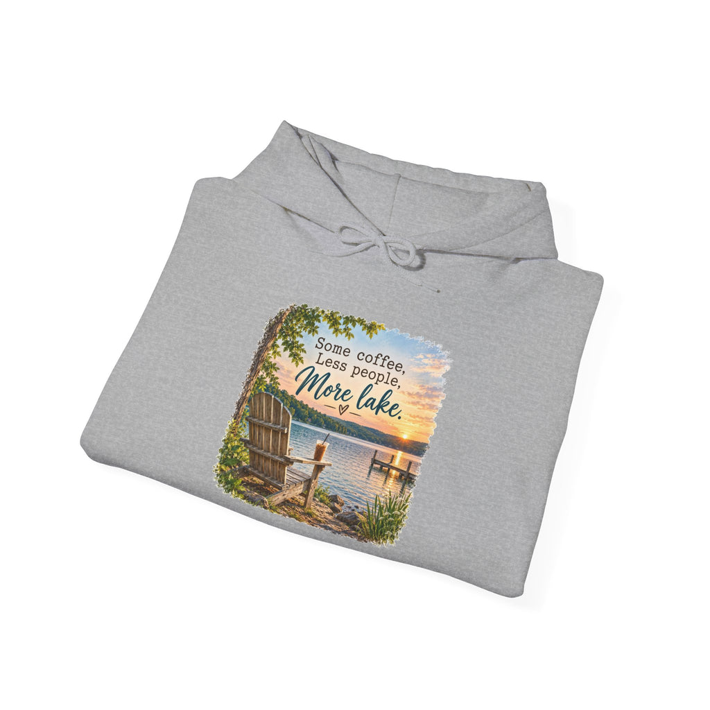 Lake Life Hoodie – 'Some Coffee, Less People, More Lake' Hoodie