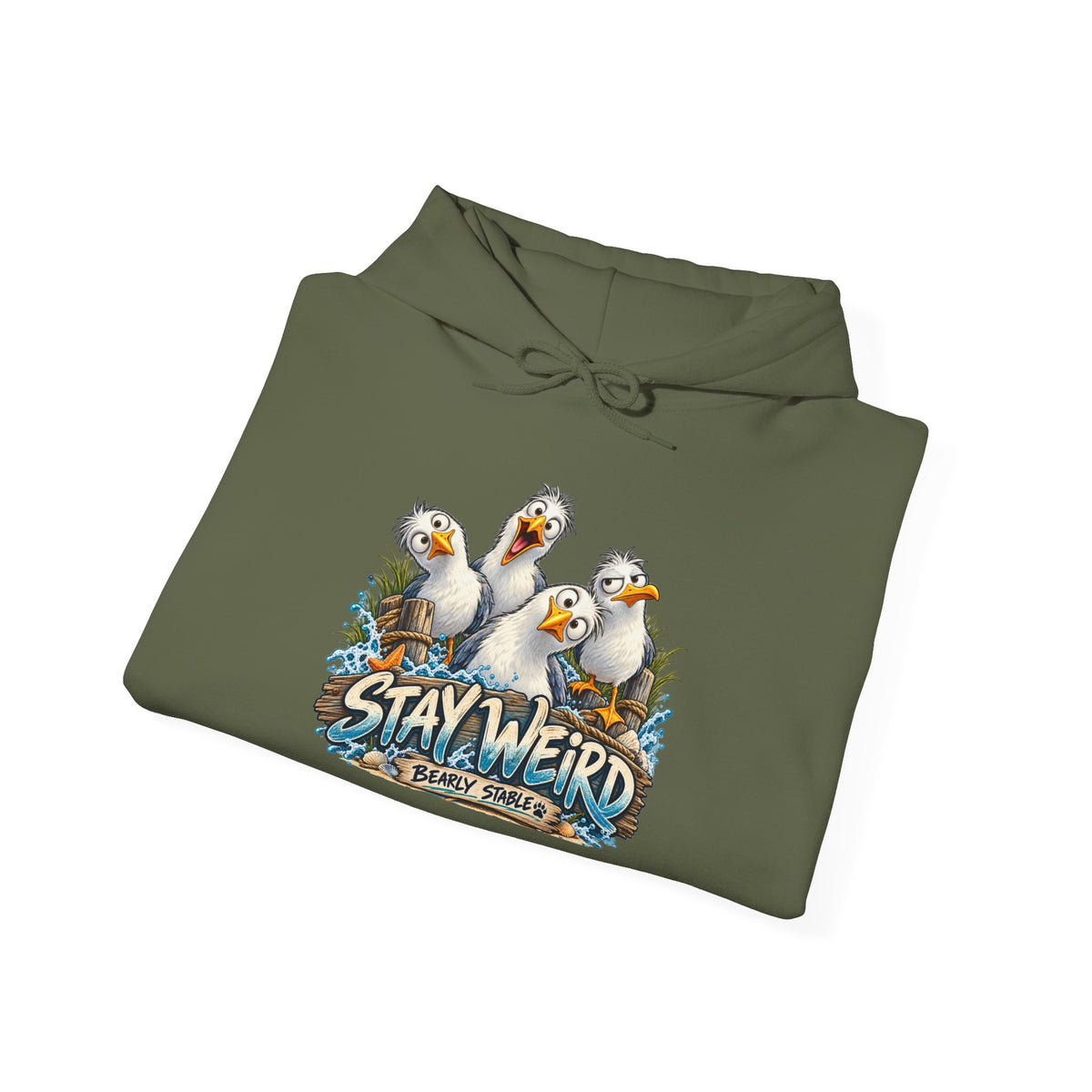 Stay Weird Seagull Hoodie