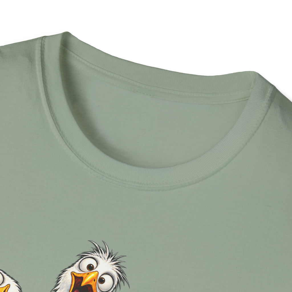 Stay Weird Seagulls T-Shirt — Funny Beach Crew Tee