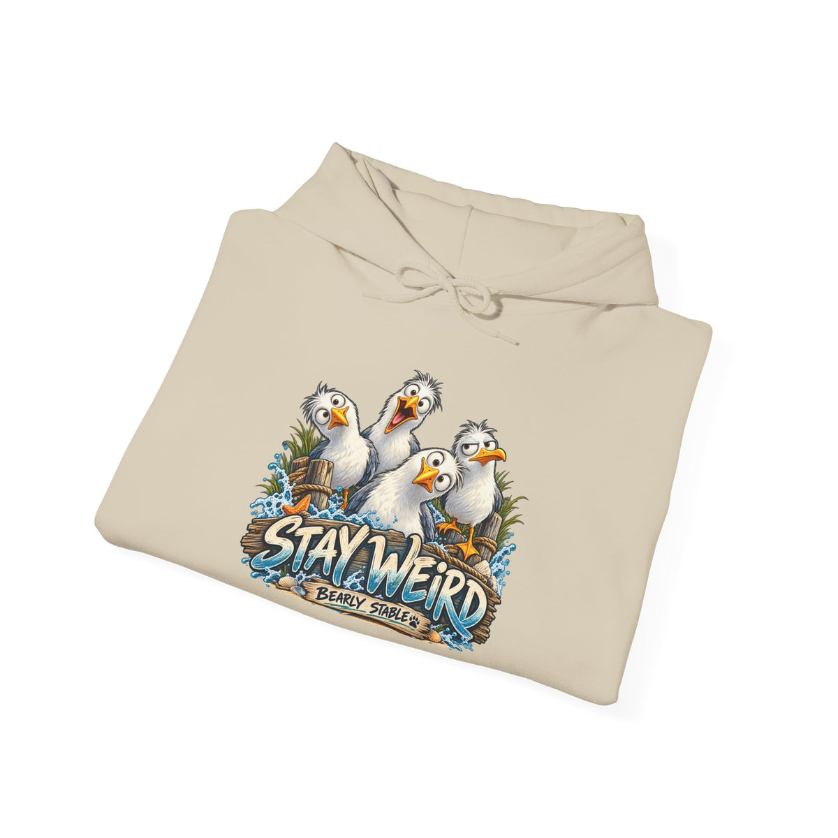 Stay Weird Seagull Hoodie