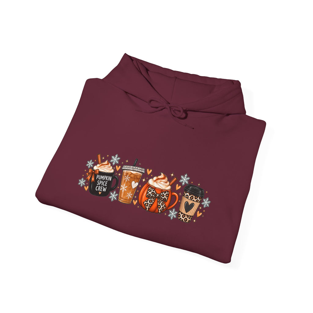 Fall Coffee Hoodie — Cute Pumpkin & Mug Fall Graphic Hoodie