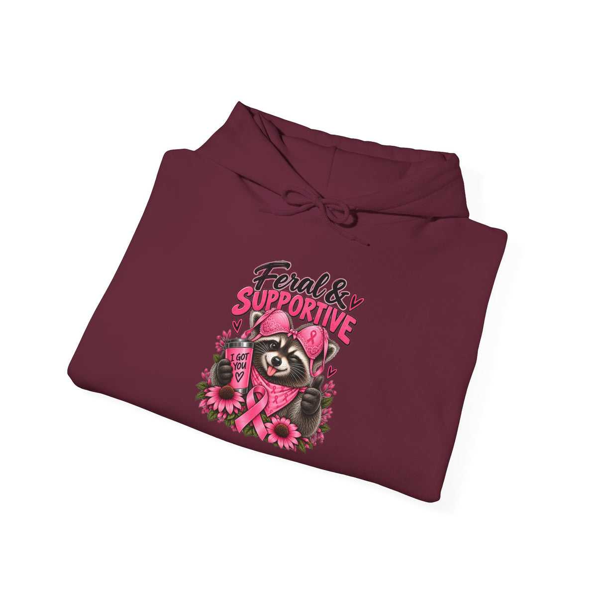 Feral & Supportive Raccoon Hoodie