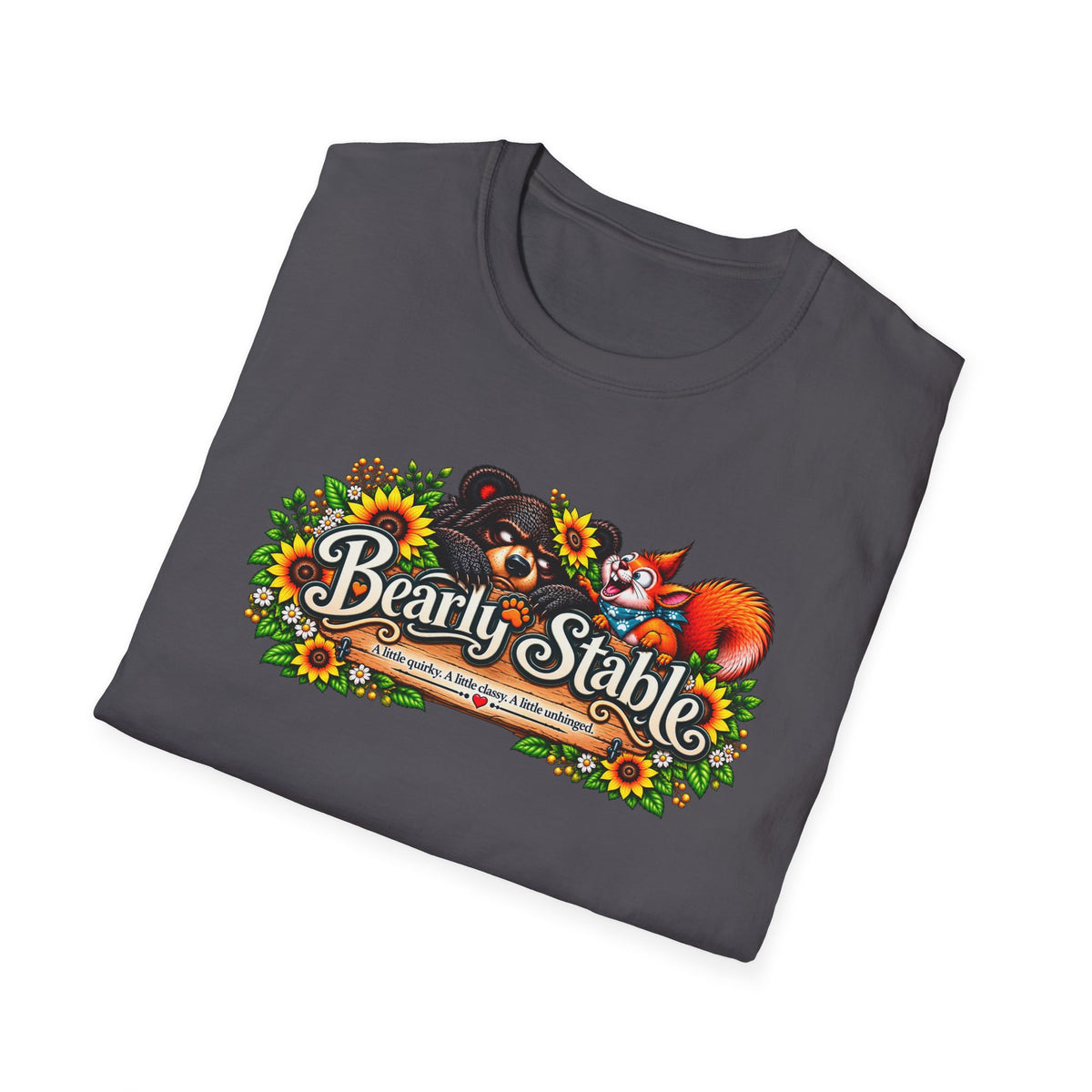Bearly Stable Floral Graphic Tee